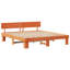 Bed Frame with Headboard Solid Pine Wood-313645406