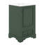 Meuble-lavabo de 20 po avec lavabo en céramique et tiroir à compartiments, tablette ajustable en forme de U-312879901