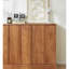Buffet décoratif rétro minimaliste brun