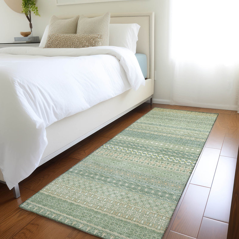Tapis intérieur / extérieur Kinslee, Tapis de couloir 2 pi 3 po x 7 pi 6 po