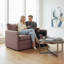 Causeuse-lit rembourrée en tissu Modern Modern-38716570-38716572