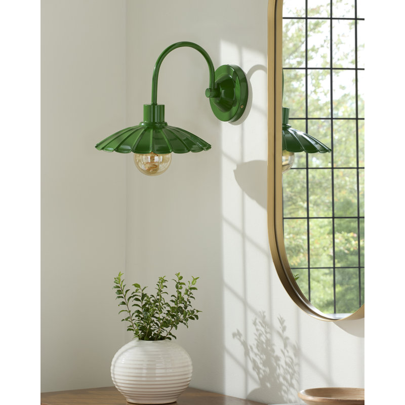 Elanie Nigel Pavona Wall Sconce, Green