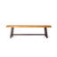 Banc de salle à manger 63 x 14,75 x 17,5 en bois d'acacia 2 pièces