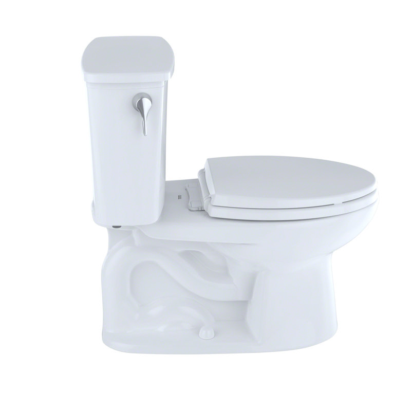 Eco Drake® Transitional Two-Piece Elongated 1.28 GPF Toilet With Toilet Seat