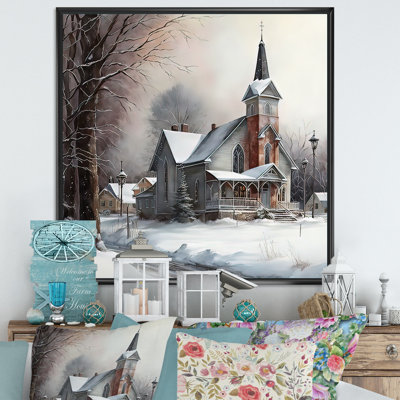 " Church In Country During Winter V "