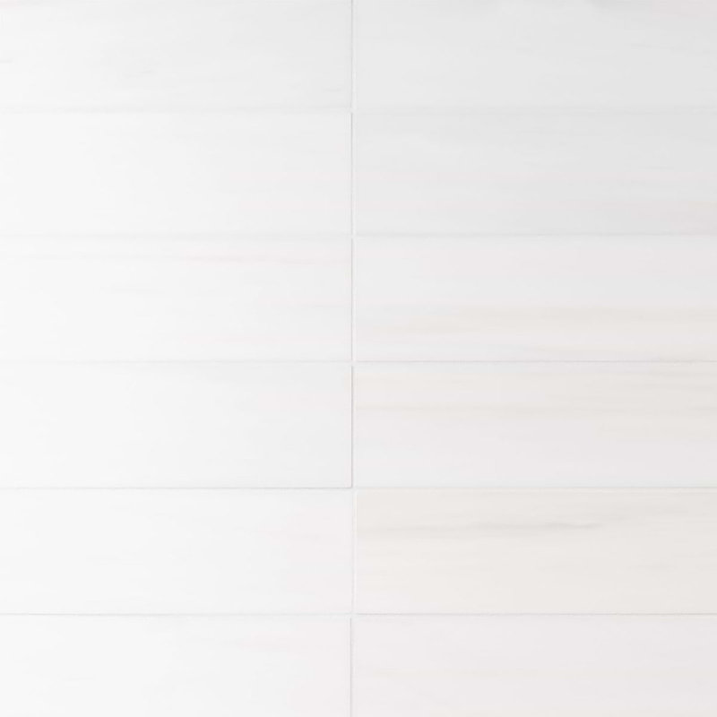 Bianco Dolomite 4x12 Honed Marble Tile