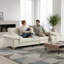 Canapé moderne en nuage avec accoudoirs amovibles extra larges, revêtement en chenille et design capitonné-1667804694