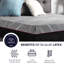 Grand matelas en mousse de latex 11 po - Support intérieur respirant 11 po