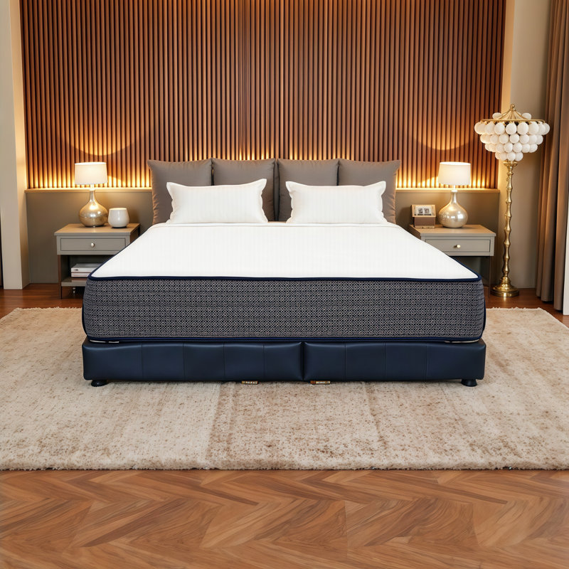 10 Inch Firm Hybrid Cooling Mattress in a Box - Gel Memory Foam & Pocket Coils for Pressure Relief, Edge Support, Reduced Motion Transfer