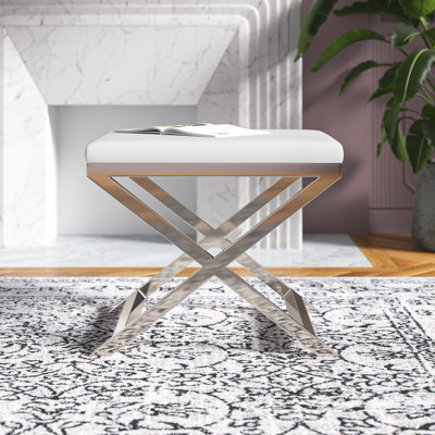 Axel Stainless Steel Accent Stool