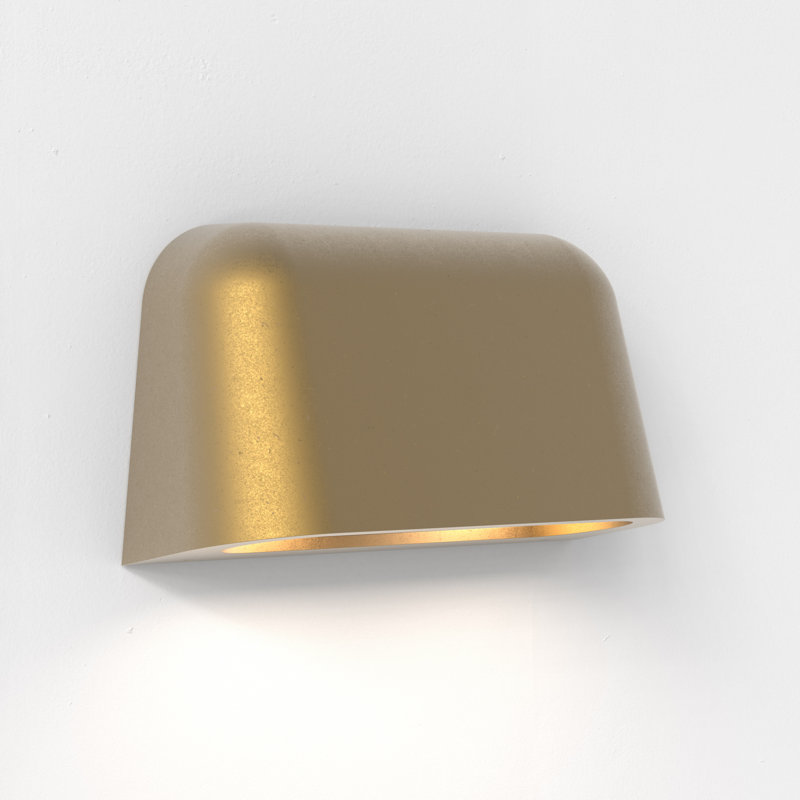 Mast Twin 2 - Light Outdoor Flush Mount, Antique Brass