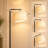 64" Adjustable Arm Arched Floor Lamp