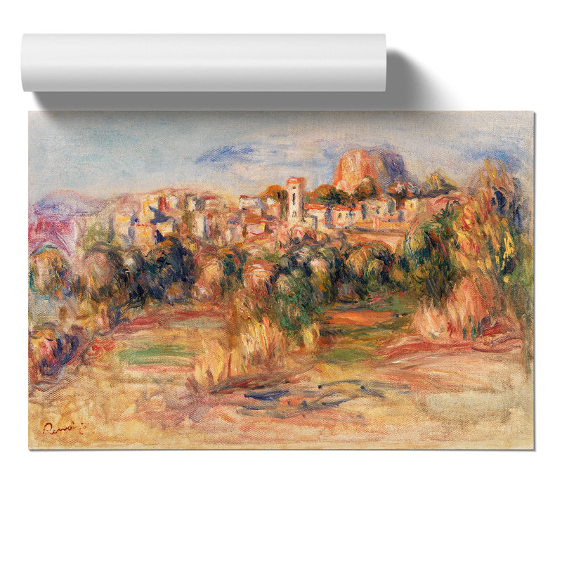 La Gaude by Pierre-Auguste Renoir - Unframed Painting, 30cm H x 42cm W x 0.1cm D