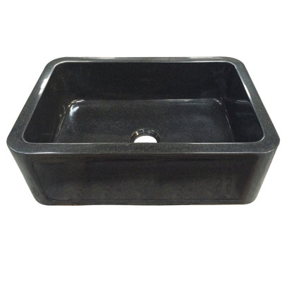 Ankra 30'' L Farmhouse / Apron Single Bowl Engineered Stone Kitchen Sink