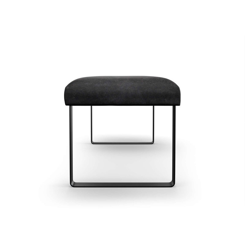 Narali Upholstered Bench, Black