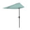Abat-jour de patio demi-parasol - Parasol de patio de 9 pi avec manivelle - Petit auvent pour balcon, table ou terrasse par Pure Garden (vert poussiéreux)