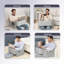 Coussin de lecture pour le jeu Lavish Home - Coussin de bureau avec accoudoirs, poches de rangement et housse amovible lavable