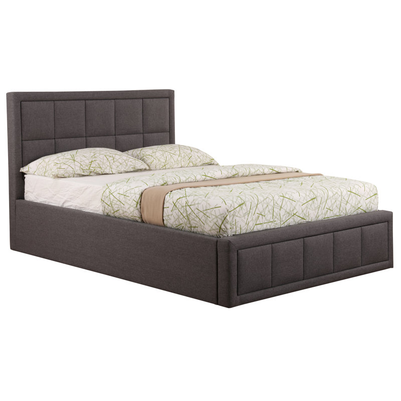 Tremblay Upholstered Ottoman Storage Bed, Grey, Small Double (4')