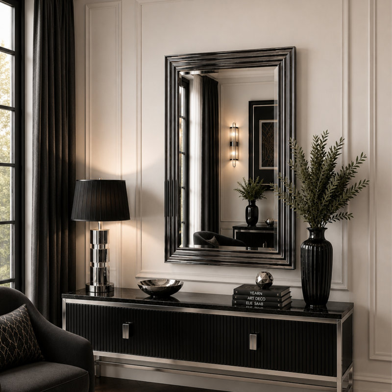 Allysan Resin Flat Mirror, 105.5cm H x 128.5cm W