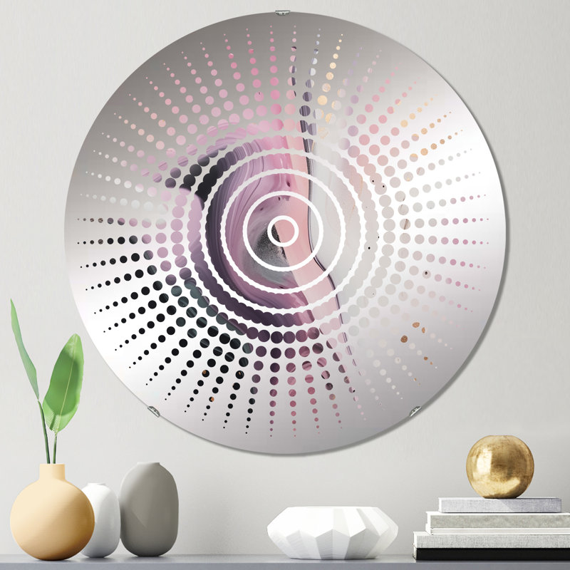 Farasha - Sun Circles Wall Mirror, 23.6" x 23.6"