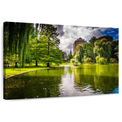 Harnek Weeping Willows By Pond