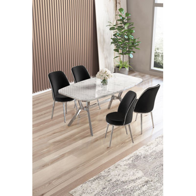 Dining Table & Chairs Set (5 Pieces)