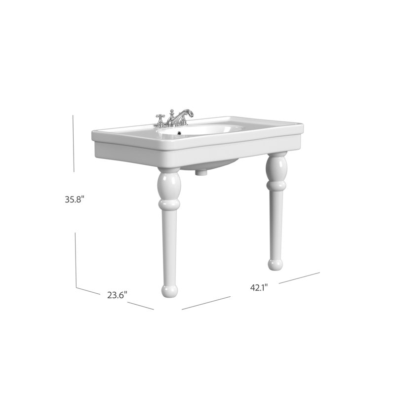 Grand Astoria 42.12'' L Bathroom Sink