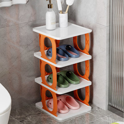 Rack Shoe Organizers For Closet Plastic Shoe Storage Box For Entryway Living Room Sturdy Stackable Sneakers Cabinet Bins