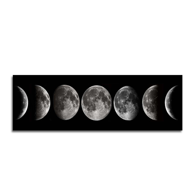 Phases de lune sur toile