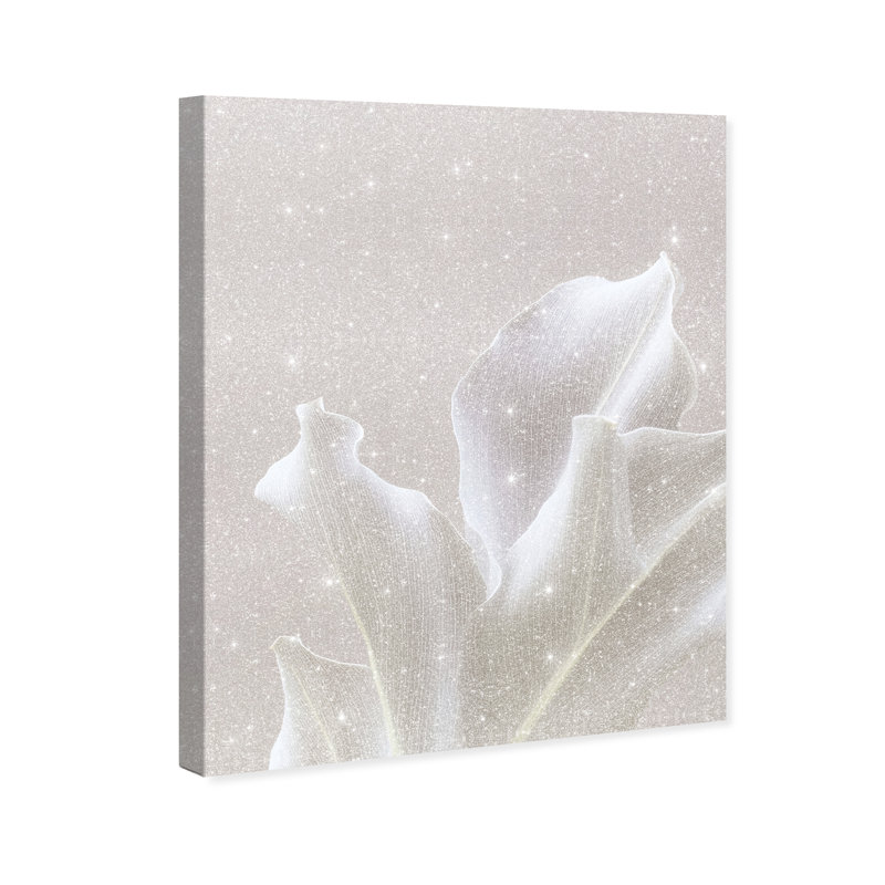 Silk Foliage I Canvas Abstract Print by Oliver Gal, Black Frame, 16 x 20, 20"H x 24"W, Gallery Wrapped