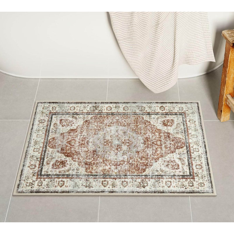 Tapis de bain Boho, Orange