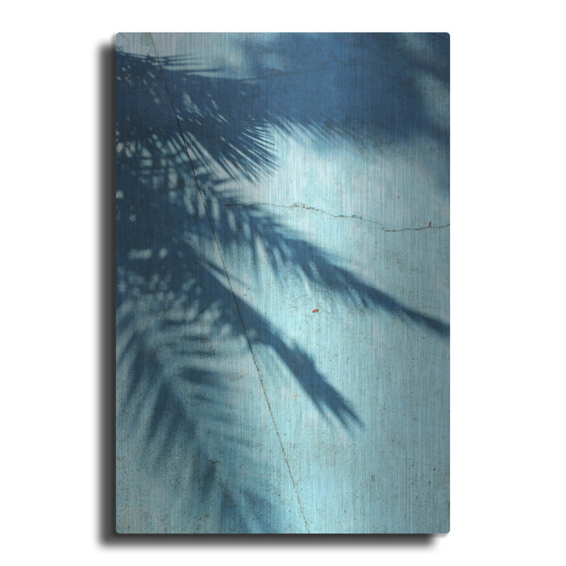 «Turquoise Shadow» par Photoinc Studio, art mural en métal, H 16 po x l 12 po