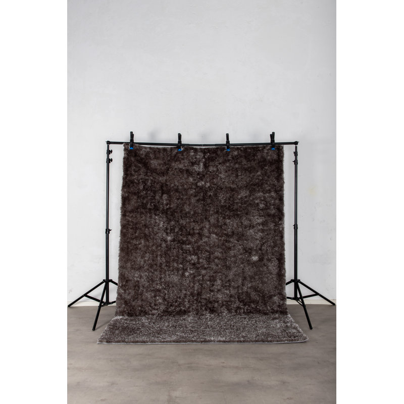 Round Dikomo Solid Colour Shag Area Rug, Rectangle 160 x 230cm
