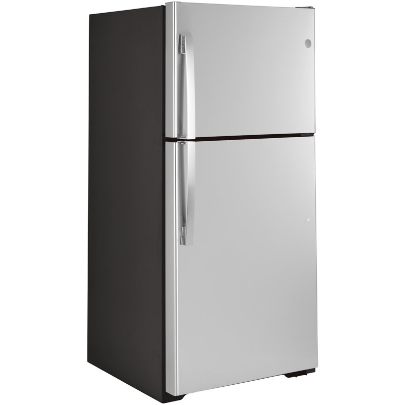 GE® 21.9 Cu. Ft. Garage Ready Top-Freezer Refrigerator, Smudge Resistant Stainless Steel