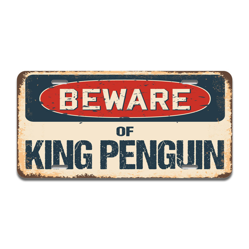 Cadre en aluminium Beware of King Penguin