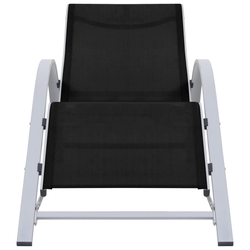 Abdullaahi 167cm Long Single Chaise, Black