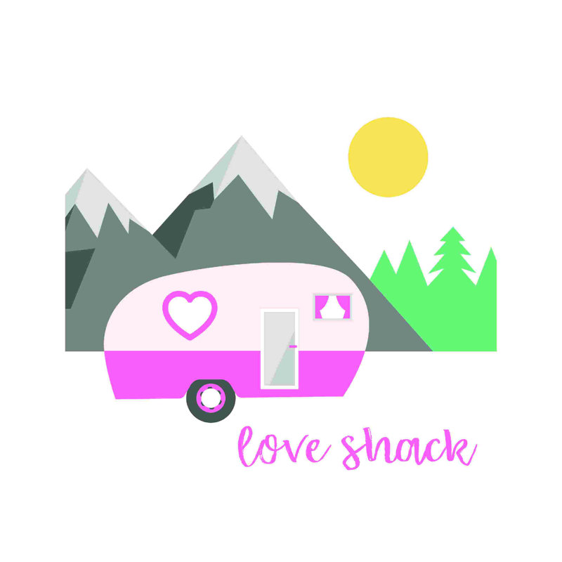 Love Shack Camper, L 12 po x H 12 po