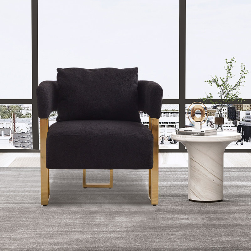 Chaise luxueuse et moderne pour le salon, rehaussant le confort et le style, Noir