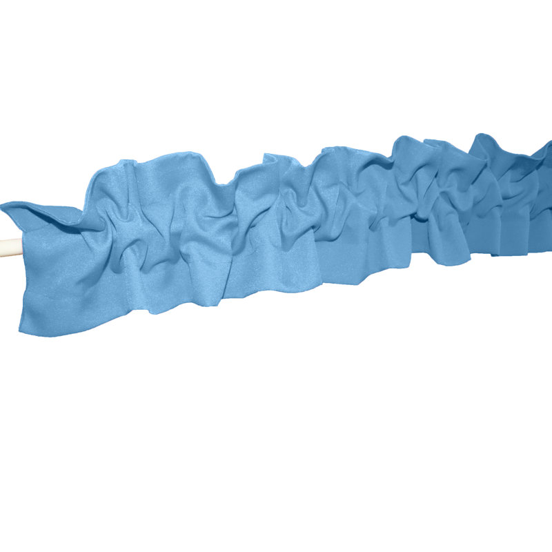 Window Valance, 120" W x 9" L, Light Blue