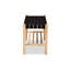 Banc en bois fini jacqueline et chêne brun