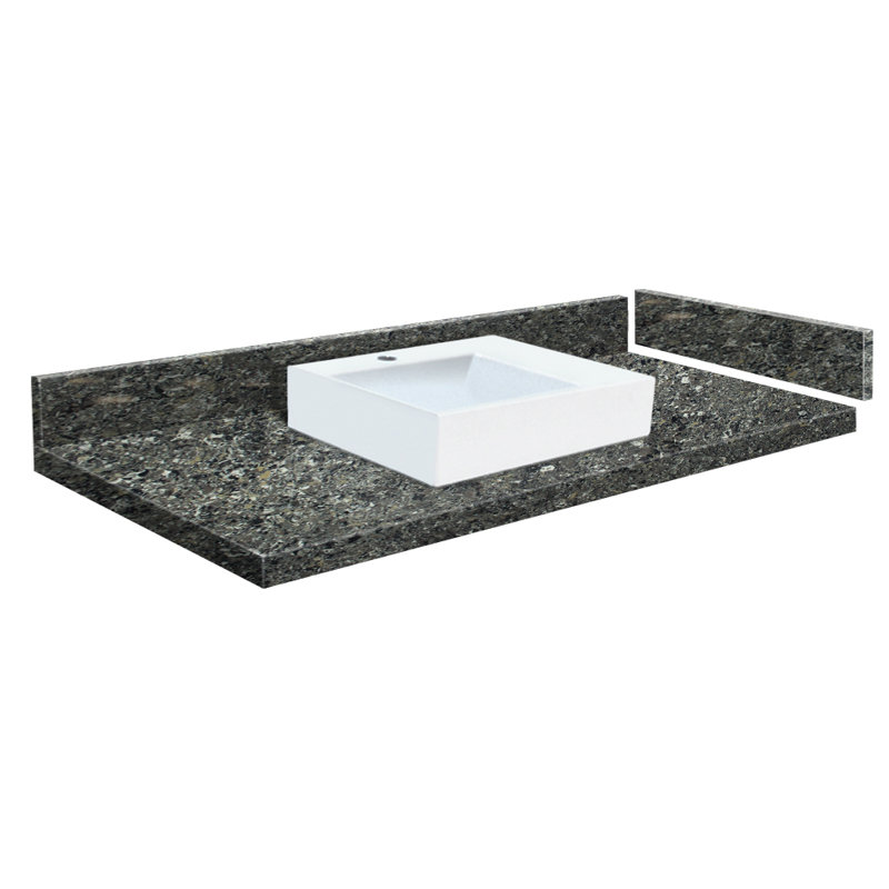 Plateau de meuble-lavabo simple 49,25 po Madison, Blanc Milan, Simple