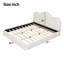 Très grand lit plateforme tapissier, beige-130429939