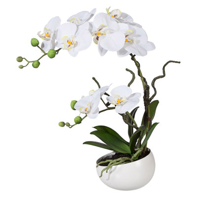Kunstblume Orchideen-Arrangement im Topf