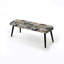 Banc rembourré floral noir Truong-312877326