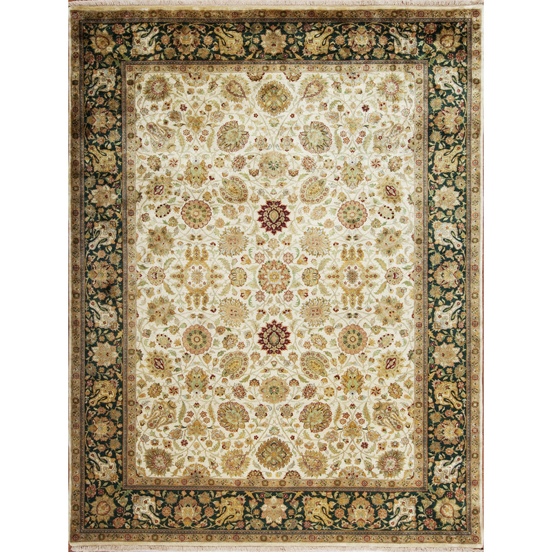 Golden Age Hand Knotted Wool Area Rug, Rectangle 12' x 18'
