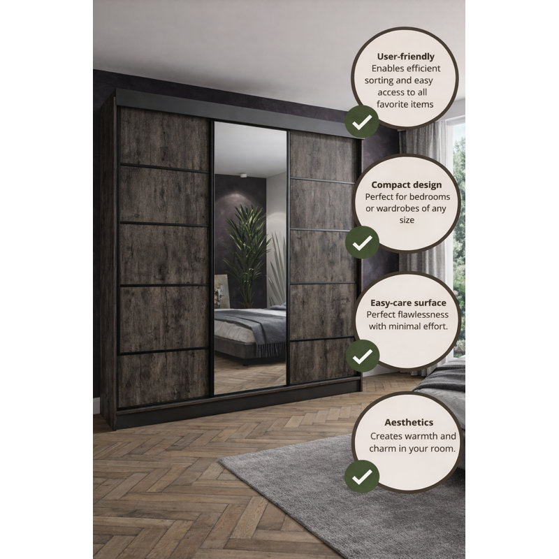 Baani Manufactured Wood Wardrobe