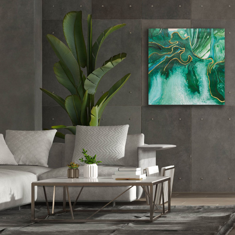  «Embellished Amazonian 2» par Alicia Ludwig, art mural sur toile, 37 po x 37 po