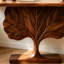 Nouvelle console en bois de style chinois.-129577555