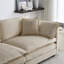 Chenille beige pour des sièges confortables - Structure en bois massif, convient aux canapés pour rehausser votre combinaison
