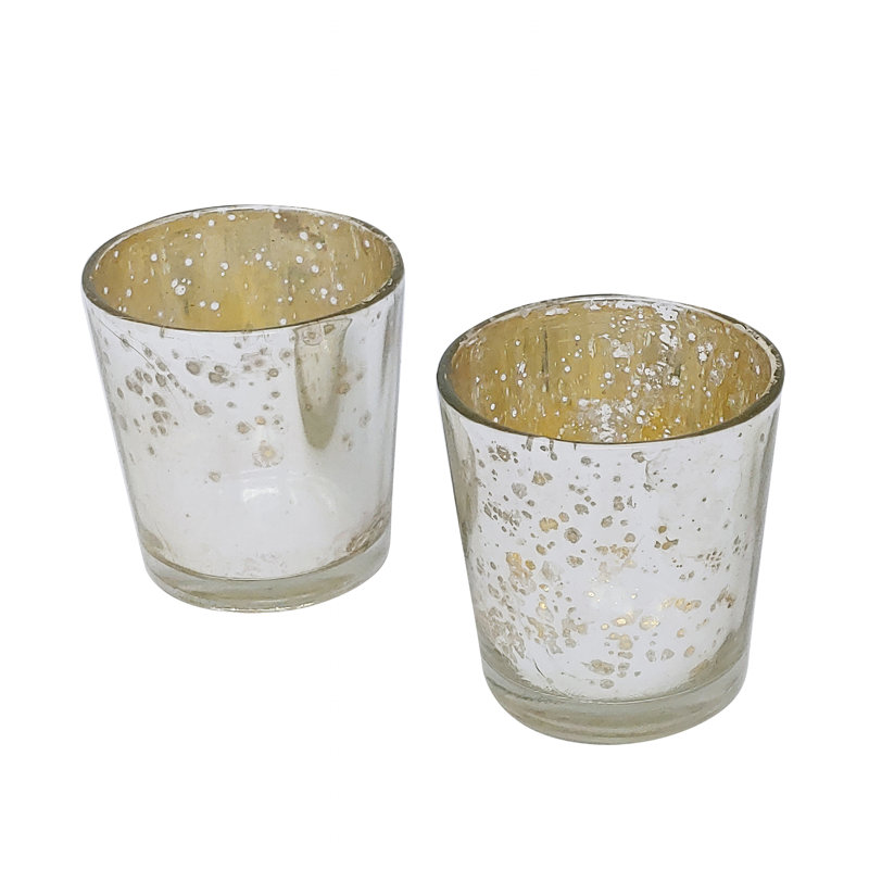 Petit porte-votive en verre, Argent, 6